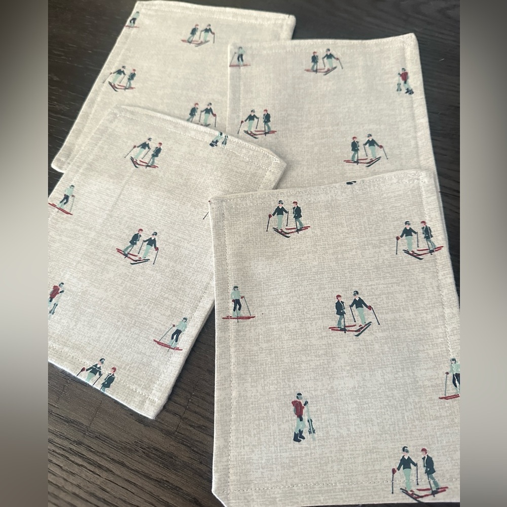 4 handmade coaster mats